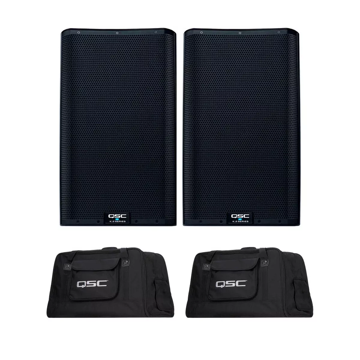 QSC K12.2 Two-Way 12" 2000W Powered Portable PA Speaker with Integrated Speaker Processor (Open Box) (Pair)