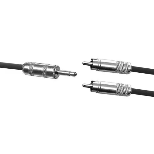 RapcoHorizon 1/8 TS Male to RCA Male Y-Cable (3 Foot)