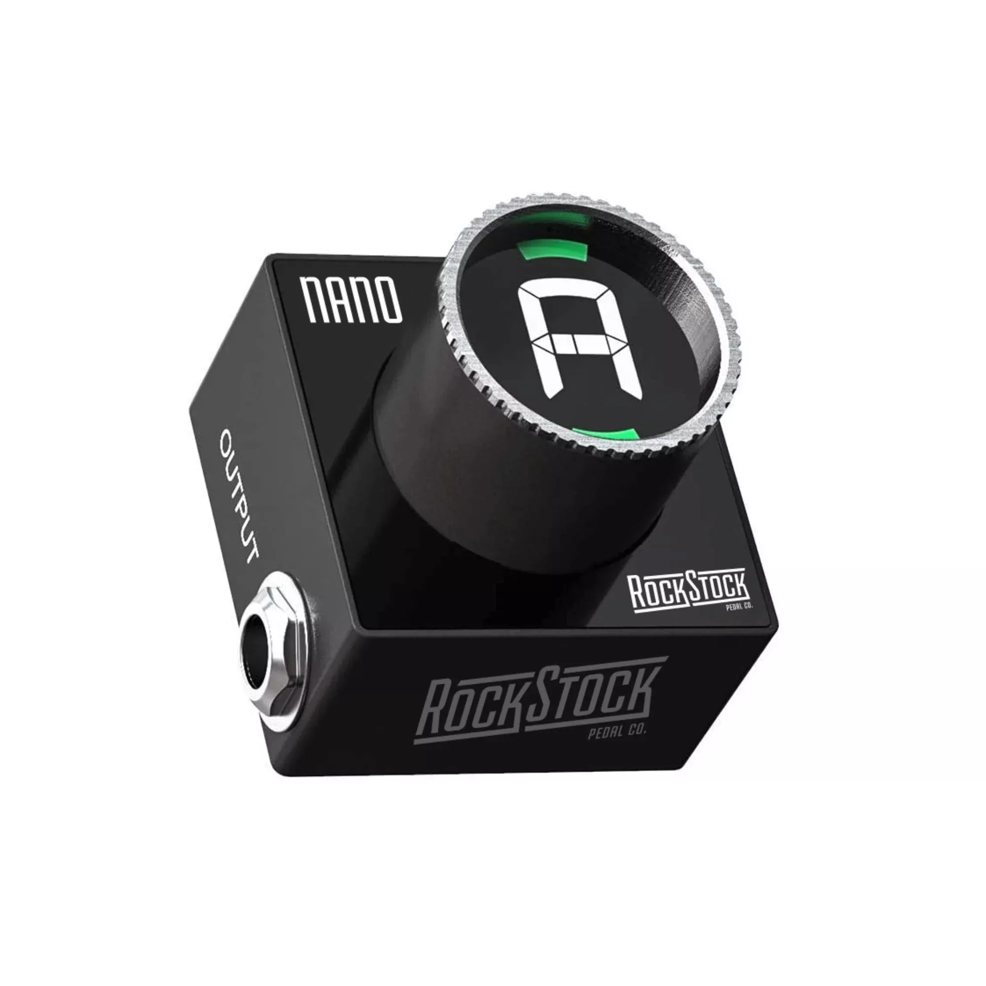 Rock Stock Nano Electric Guitar Tuner Pedal - Compact Chromatic Tuner Foot Pedal Fits on Any Pedalboard - For Acoustic, Electric
