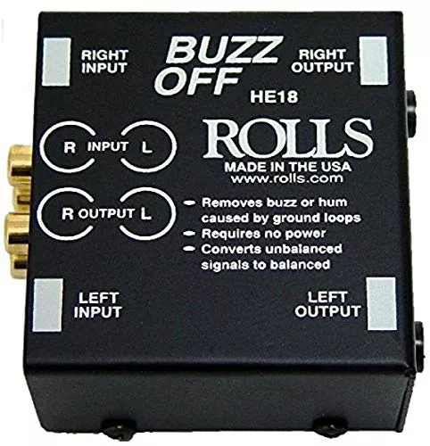 Rolls HE18 Two-Channel Audio Hum and Buzz Remover (Display Model)