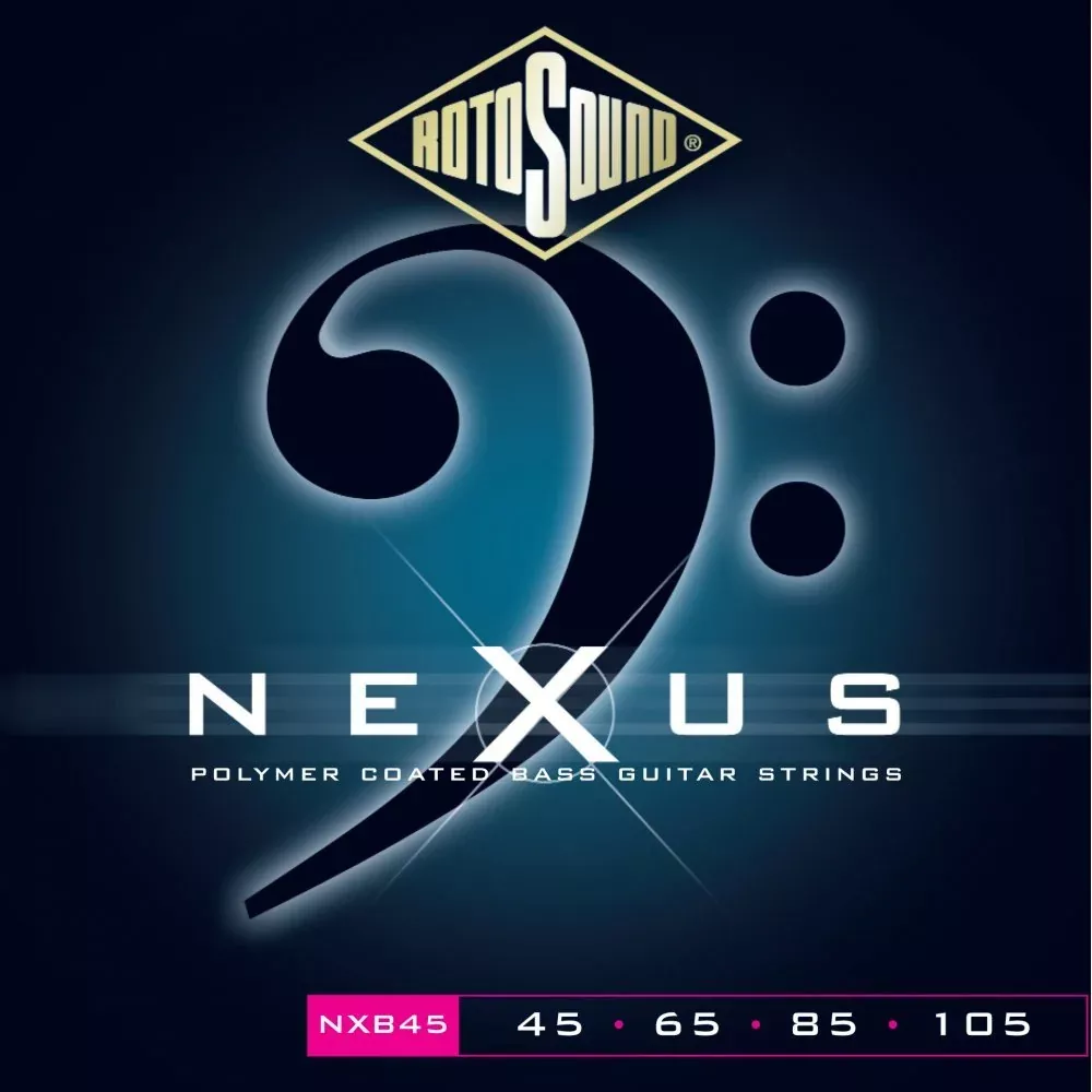 Rotosound NXB45 Nexus Coated Bass Guitar Strings (45 65 85 105)