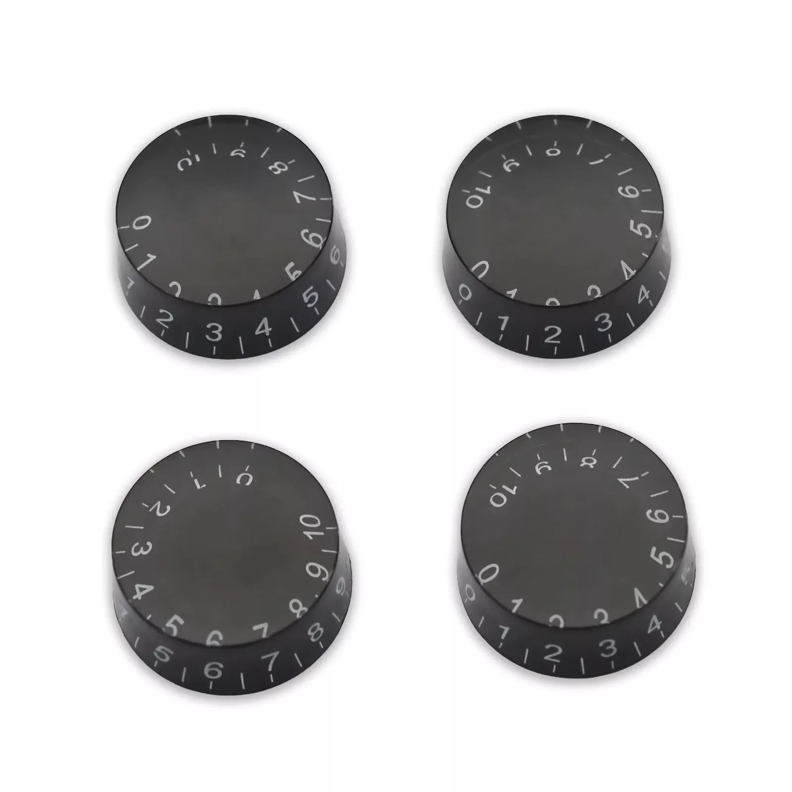 SAPHUE 4PCS Speed Control Knobs for Electric Guitar Guitar Pots Tone Volume Knobs Buttons (Black)