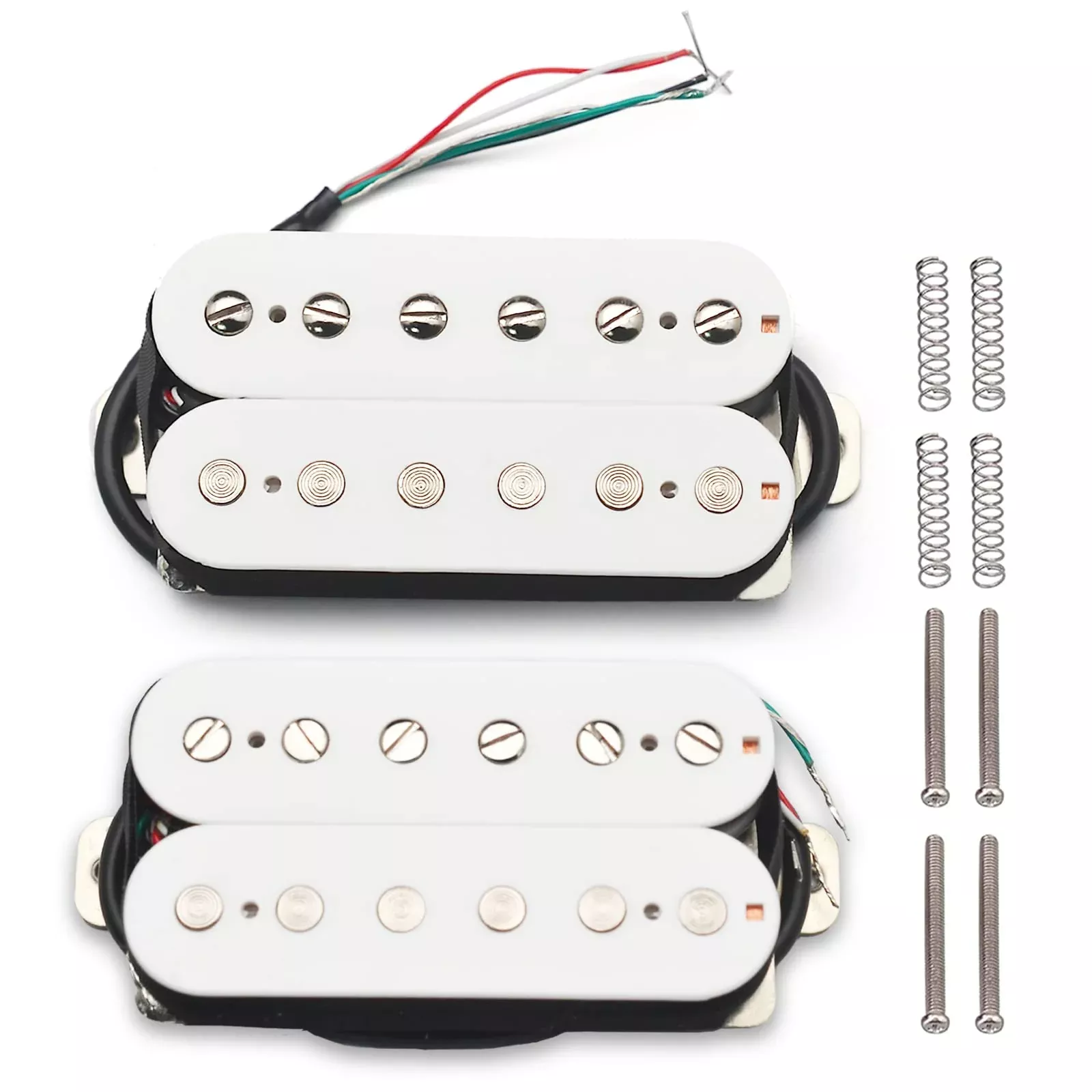 SAPHUE Alnico 5 Electric Guitar Pickup Humbucker Double Coil Pickup Alnico V Guitar parts Ivory/Black