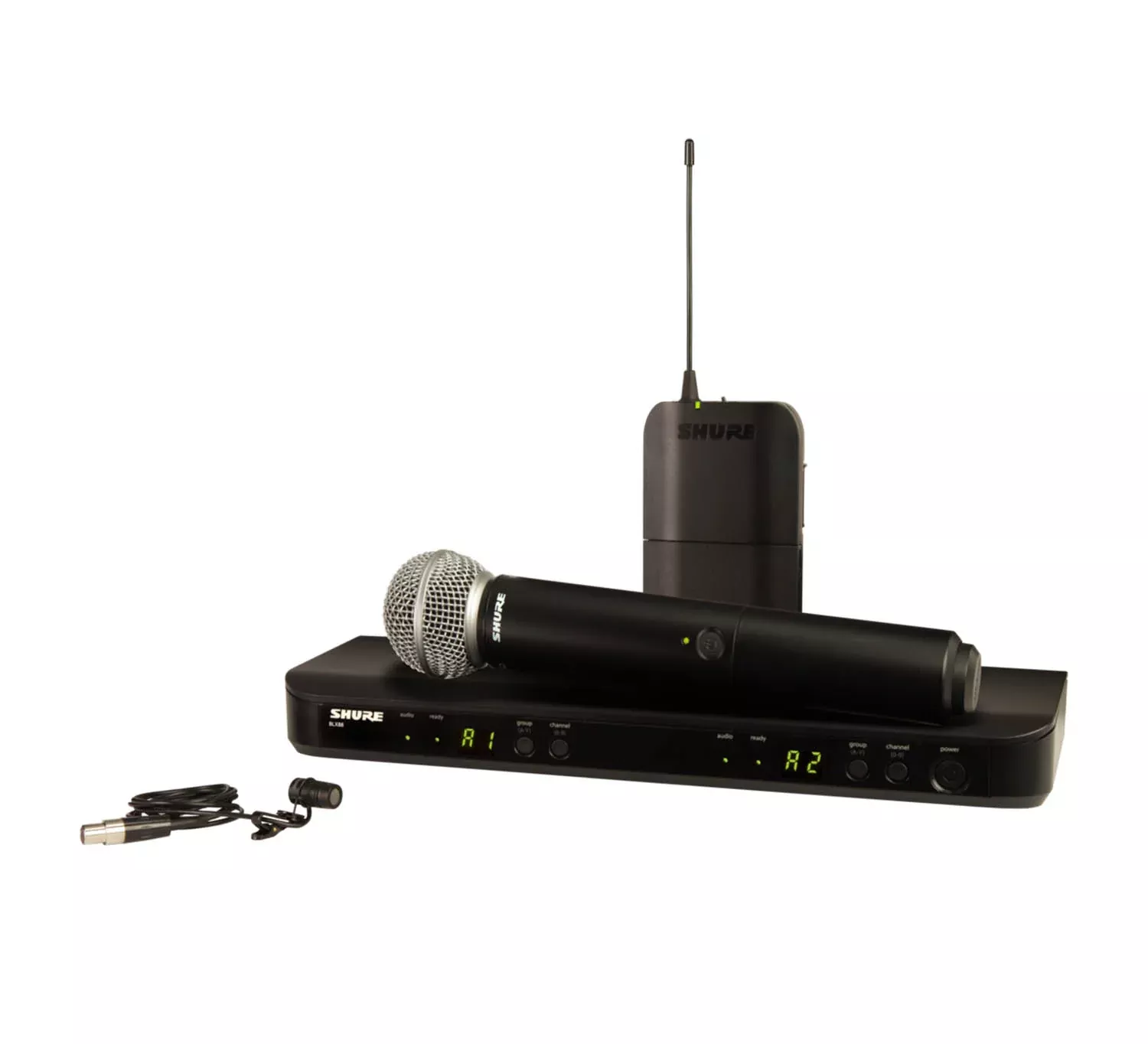 Shure BLX1288/W85 Wireless Combo System w/ SM58 Handheld & WL185