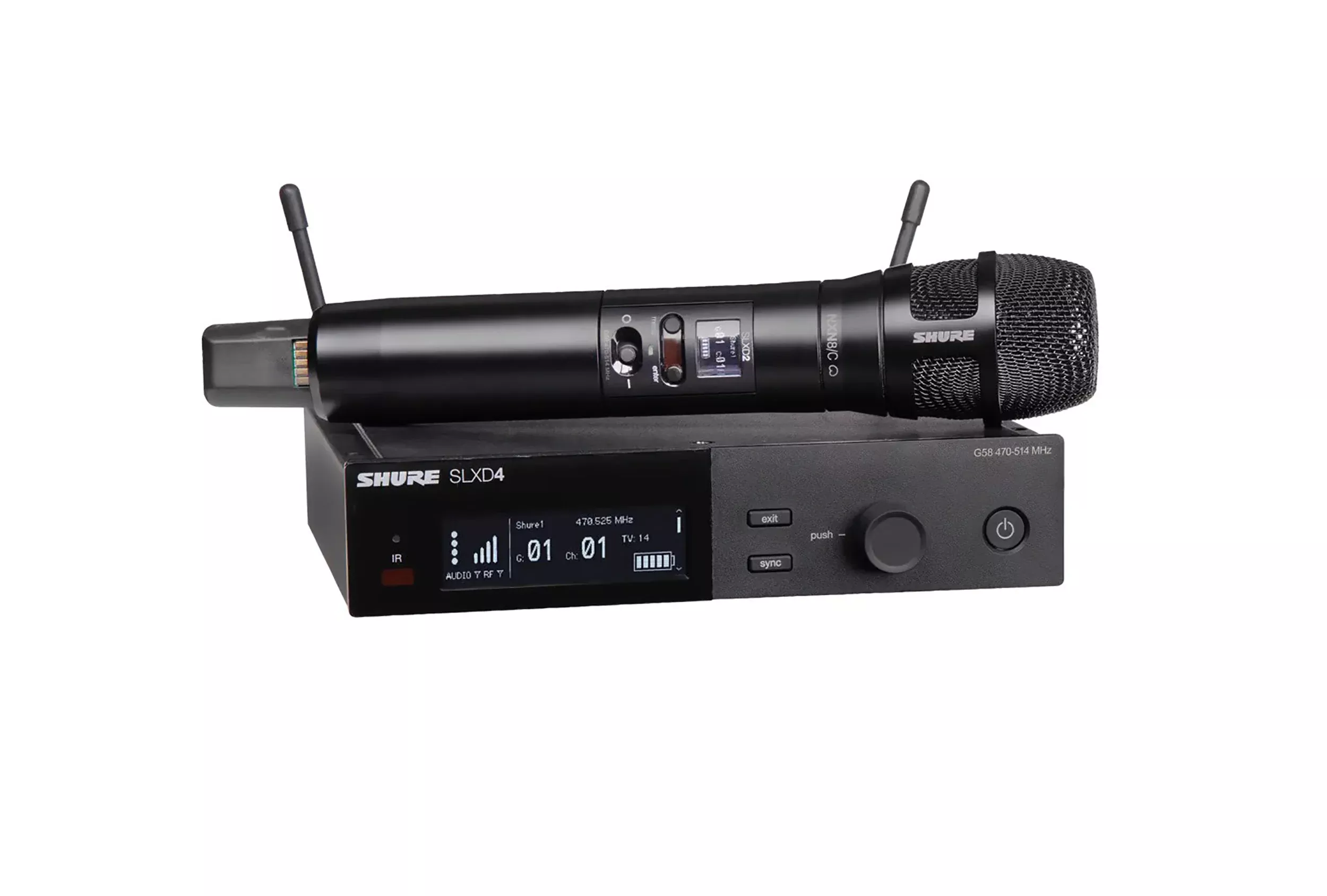 Shure Digital Wireless Handheld Mic System w/ Nexadyne Cardioid