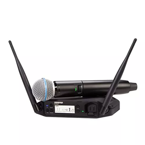 Shure GLXD24+ Dual-Band Wireless Vocal System with BETA 58A Microphone (Z3: 2.4, 5.8 GHz)