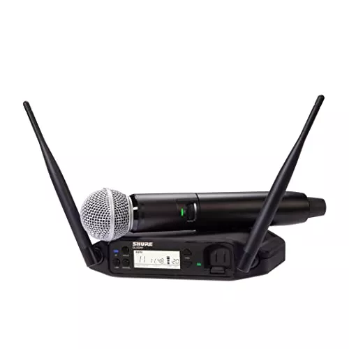 Shure GLXD24+ Dual-Band Wireless Vocal System with SM58 Microphone (Z3: 2.4, 5.8 GHz)