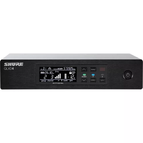 Shure QLXD4 Digital Wireless Receiver (G50: 470 to 534 MHz)