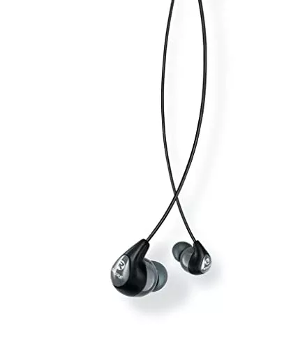 Shure SE112-GR Professional Sound Isolating Earbuds with Single Dynamic Driver, Secure in-Ear Fit - Gray