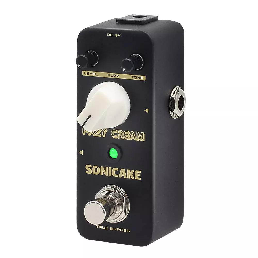 SONICAKE Fuzz Guitar Effect Pedal, Vintage Mini Fuzzy Pedal for Electric Guitar, Classic Muff Sound True Bypass - Fazy Cream