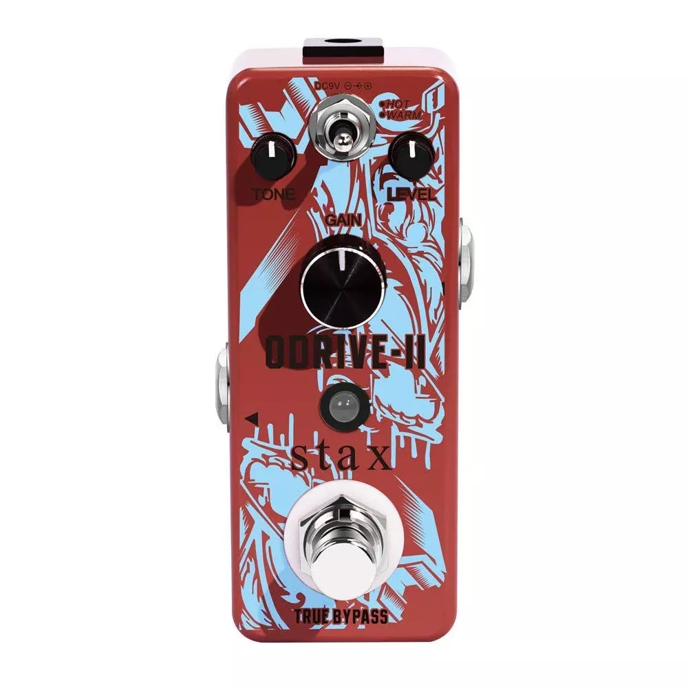 Stax Overdrive Guitar Pedal, Classic Tube Overdrive Pedals for Electric Guitar Mini Size True Bypass