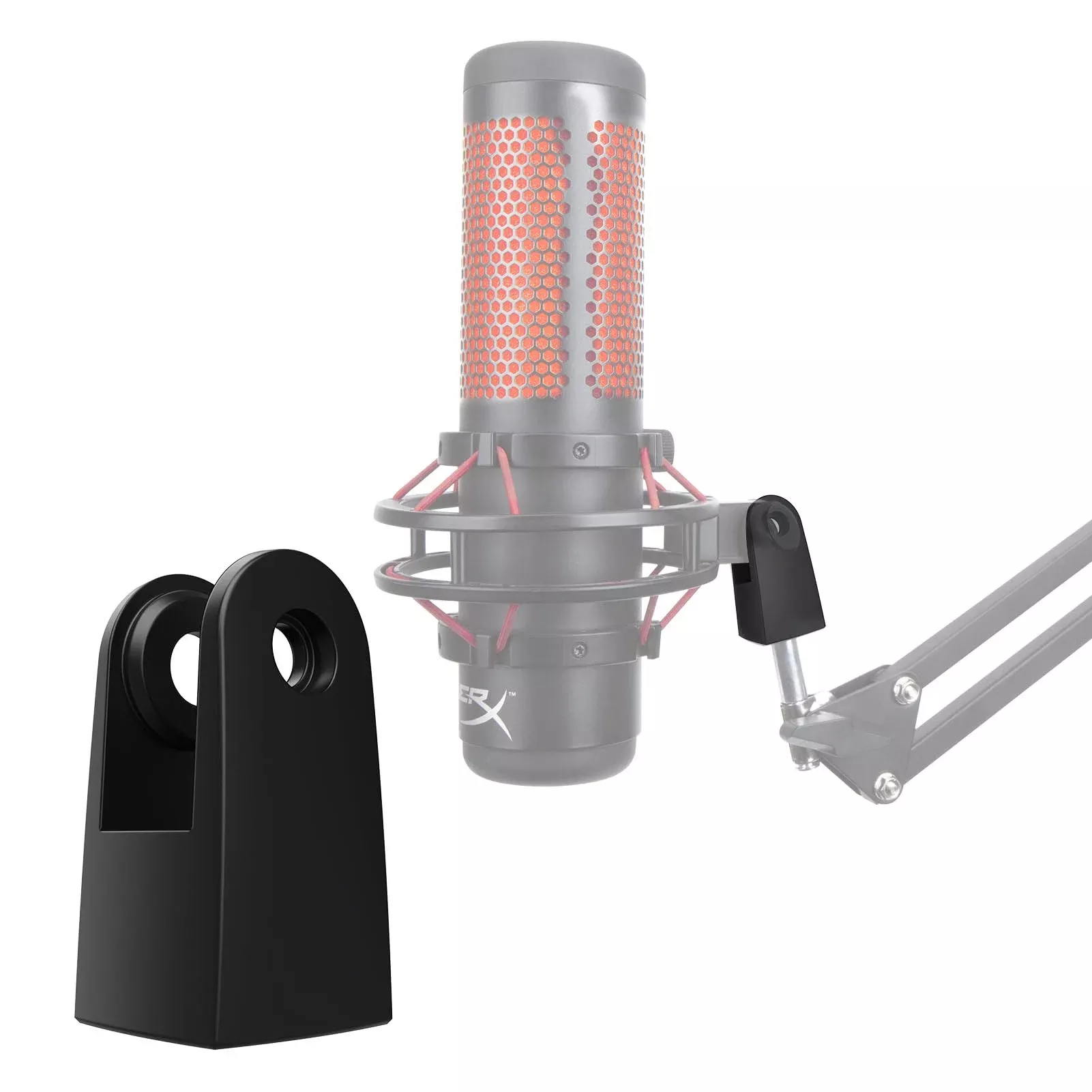 SUNMON HyperX QuadCast Microphone Mount Adapter for Hyper x QuadCast, Replacement Kit for HyperX QuadCast S Mount Adapter,Mic Ar