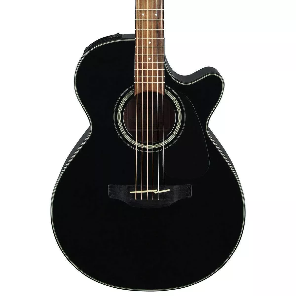 Takamine GF30CE-BLK FXC Cutaway Acoustic-Electric Guitar, Black