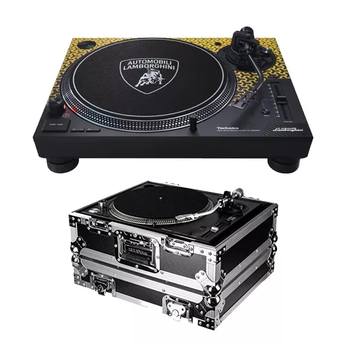 Technics SL-1200M7B Direct Drive Turntable + Odyssey Flight Zone Universal 1200 Style Dj Turntable Ata Case