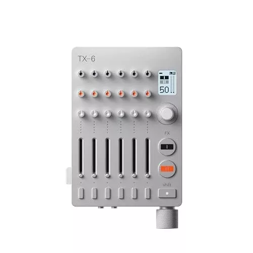 teenage engineering TX-6 Ultraportable Pro Mixer, Audio Interface, and Recorder (Silver)