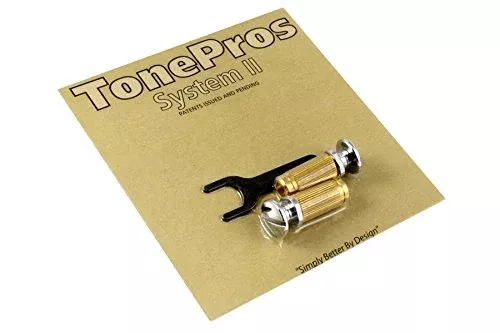 TonePros MSPRS-1 Metric Studs/Anchors(2) Chrome Allparts TP-0458-010