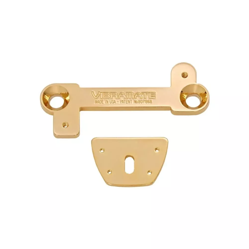 Vibramate V7-LP-G Mounting Kit for Bigsby B7 Carved Top Les Paul Guitars, Gold