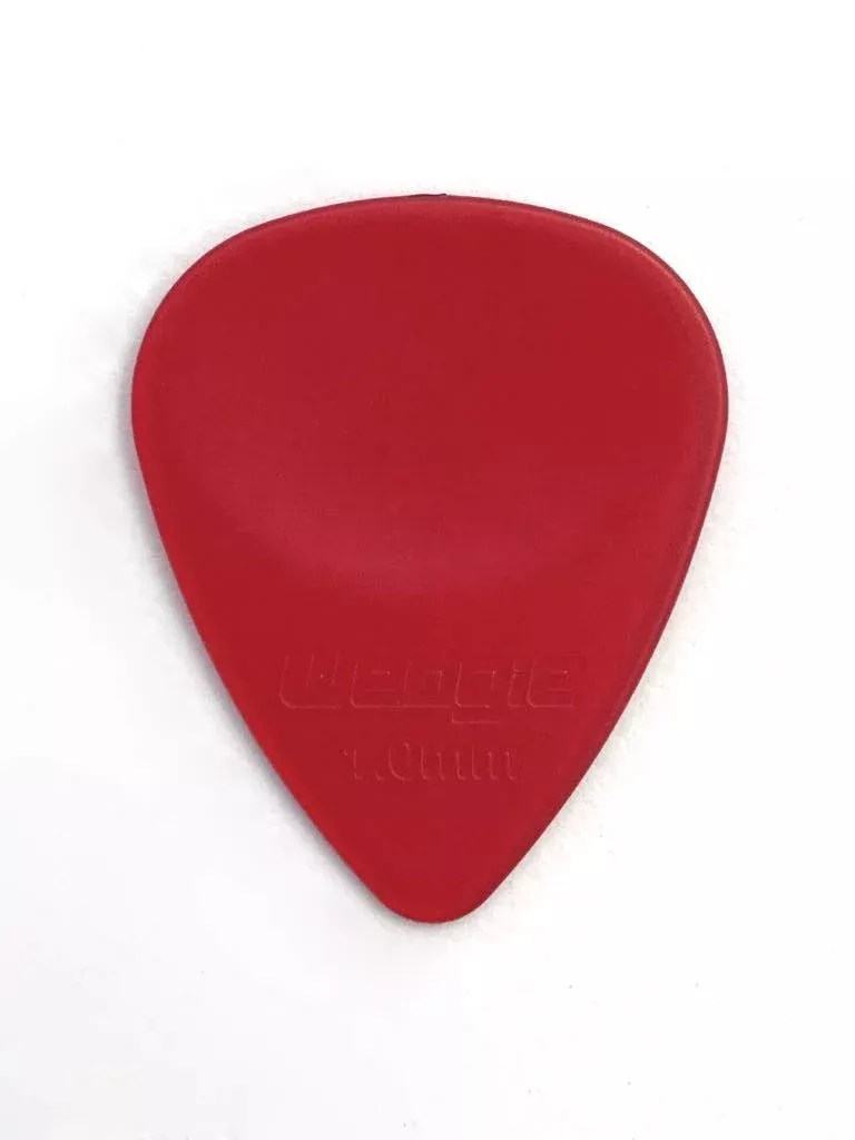Wedgie WCPP100 1.00mm Wedgie Clear Pick 12 Pack, Red