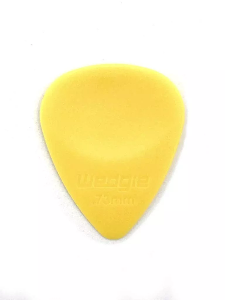 Wedgie WDPP73 0.73mm Wedgie Delrin Pick, 12 Pack, Yellow