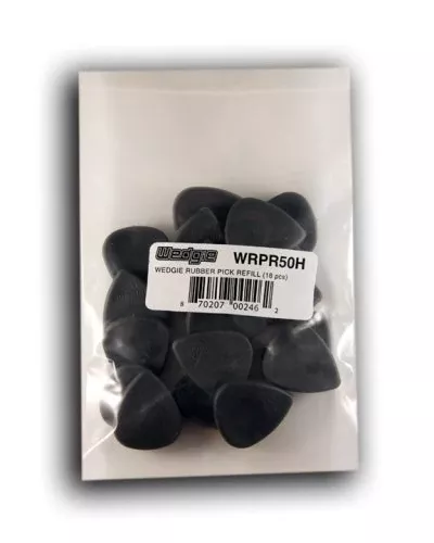 Wedgie WRPR50H 5.0mm Hard Wedgie Rubber Pick Refill, 18 Pieces
