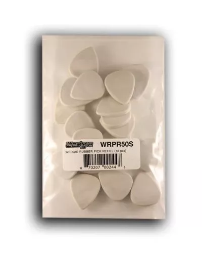 Wedgie WRPR50S 5.0mm Soft Wedgie Rubber Pick Refill, 18 Pieces