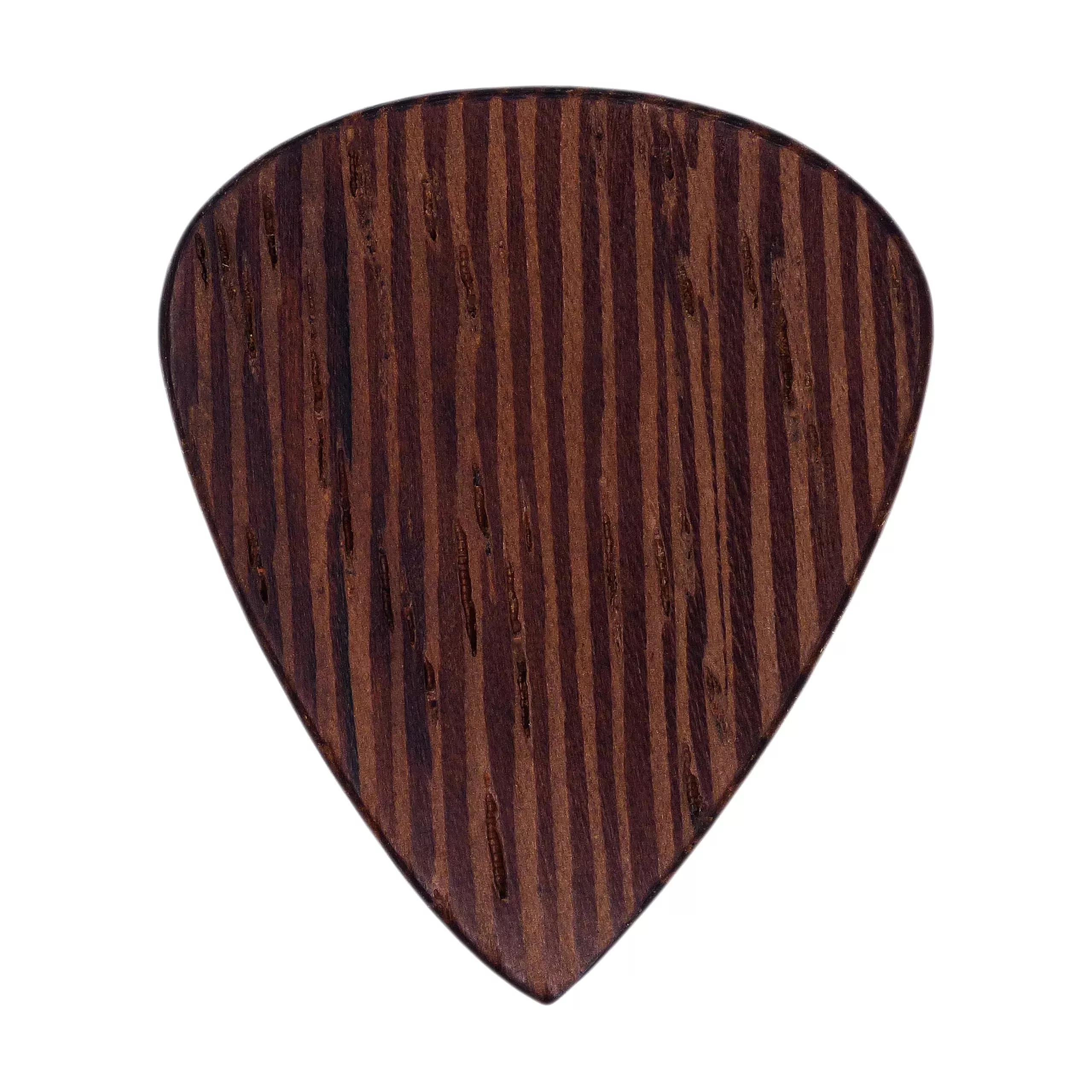 Wenge Wood Guitar Or Bass Pick - 1.5 mm Heavy Gauge - 351 Shape - Natural Finish Handmade Specialty Exotic Plectrum - 12 Pack Ne