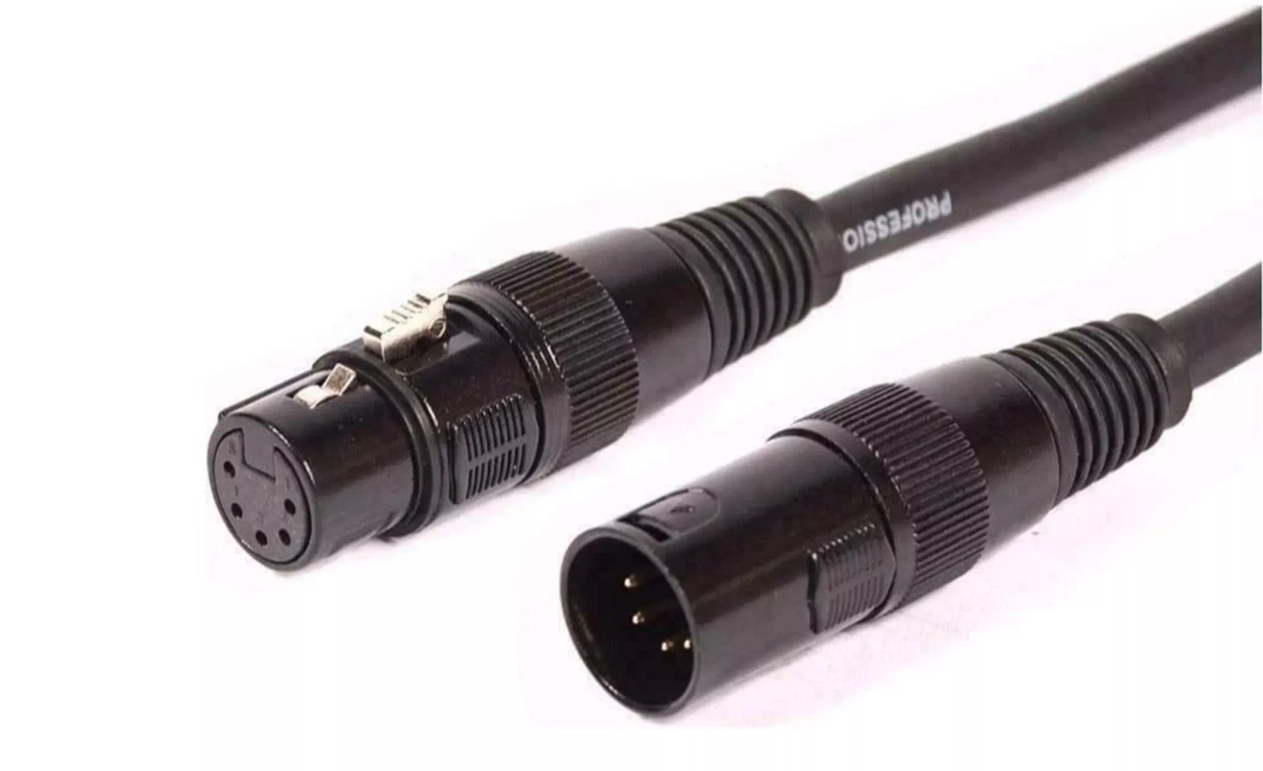 Whirlwind DMX25 5-Pin Gold Contacts Cable XLRF to XLRM - 25 Feet