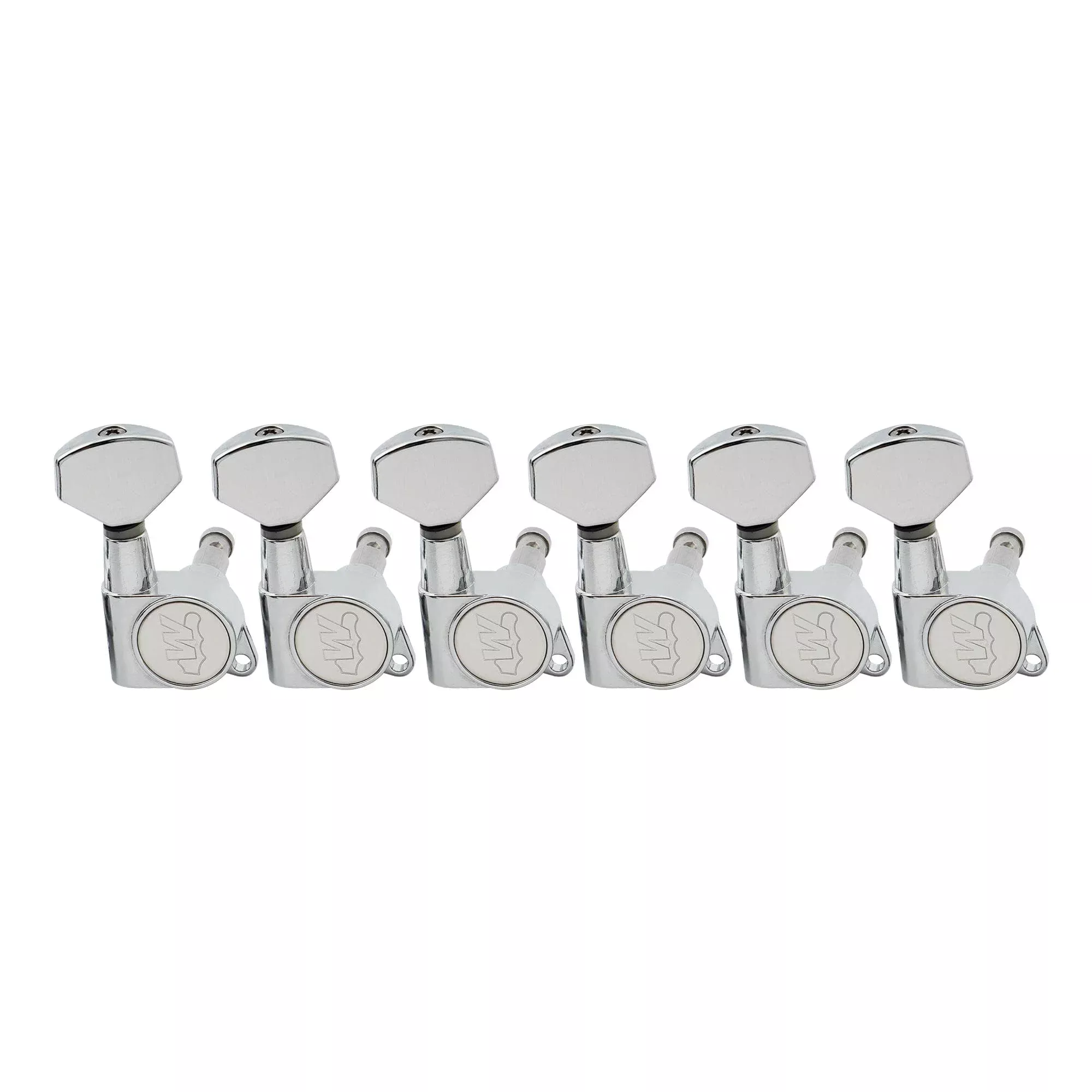 Wilkinson WJN07 6 inline EZ-LOK Guitar Tuners Machine Heads 19:1 Ratio Tuning Pegs Keys for Fender Strat Stratocaster Tele Telec