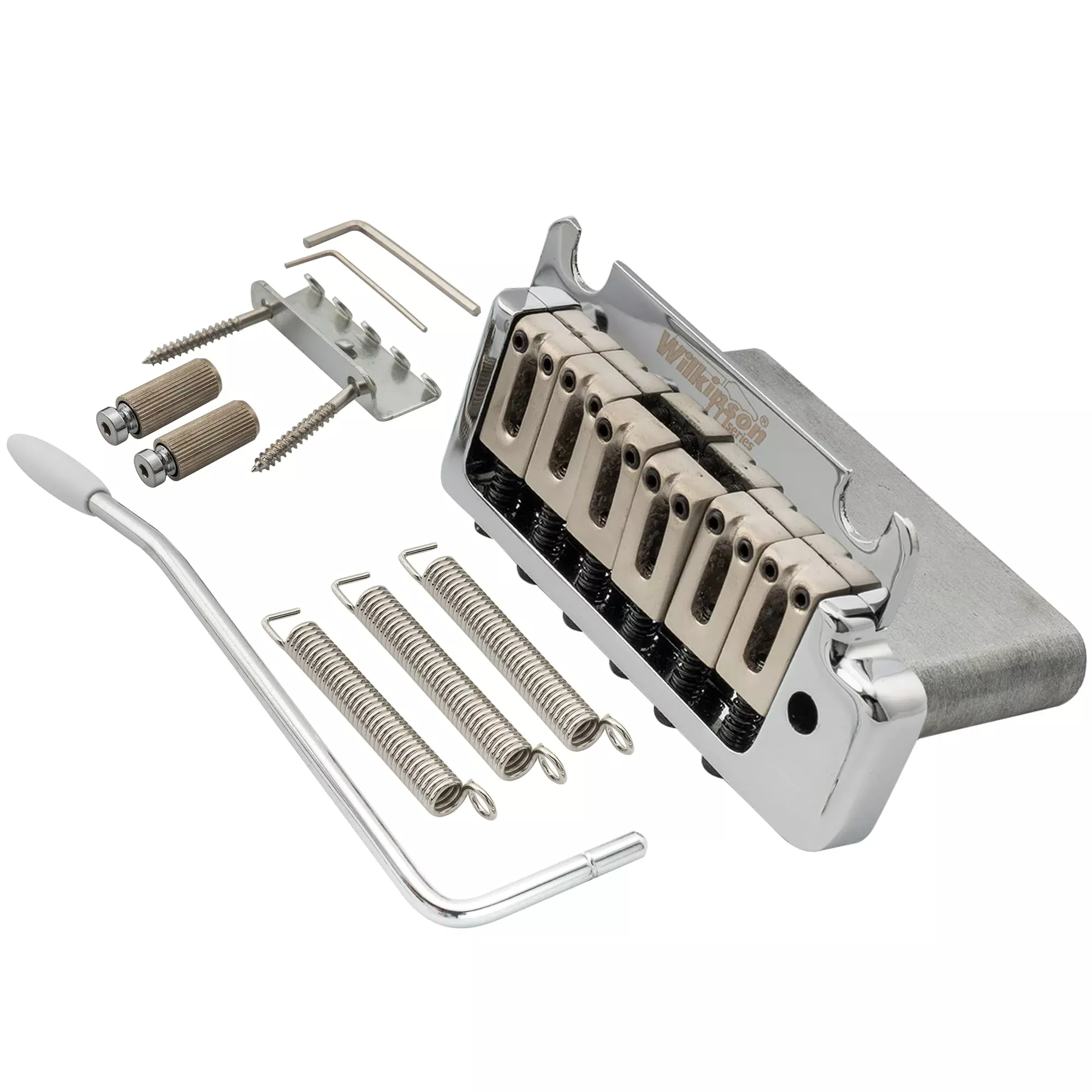 Wilkinson WOV08 52.5mm (2-1/16 inch) 2-Point ST Guitar Tremolo Bridge for Fender Strat American Standard or Professional Electri