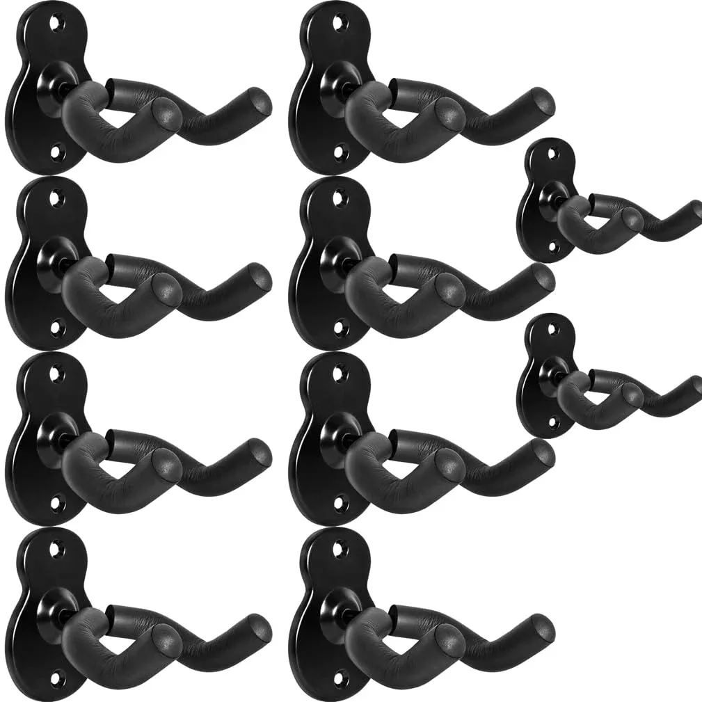 WOGOD Guitar Hanger Wall Mount 10 Pack Guitar Hangers Hooks Holder Wall Stand Mount
