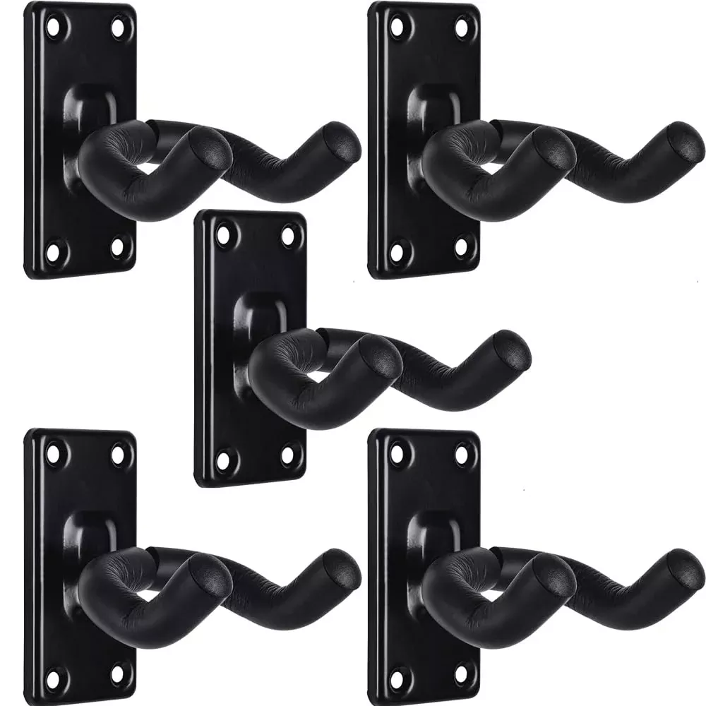 WOGOD Guitar Wall Mount Hangers 5 Pack Hanging Guitar Mount for Acoustic Electric Guitar Hanger Wall Mount