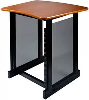 Yorkville SDR 12 Space Side Rack w/ Woodgrain Top