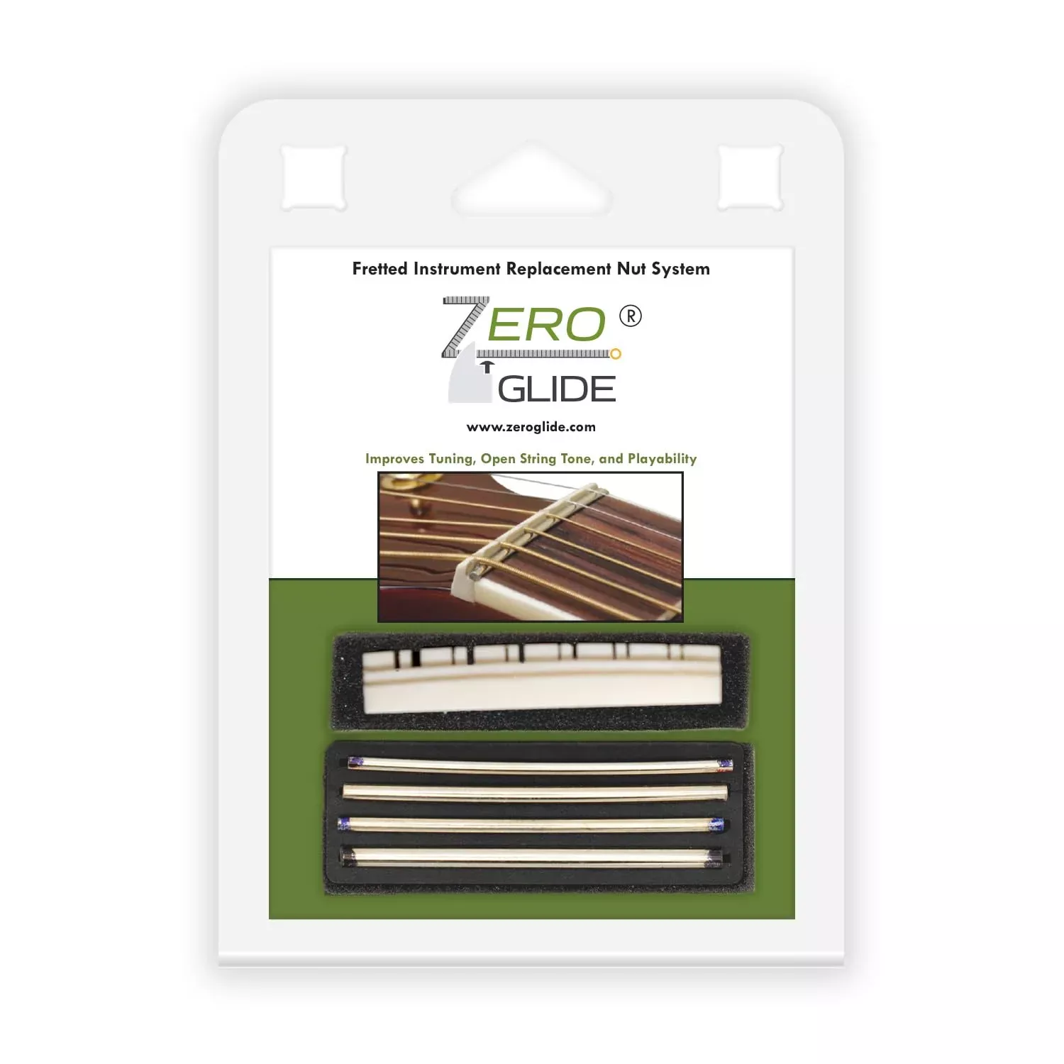 Zero Glide ZS-20 Acoustic Guitar Nut for 12-String Acoustic Guitar