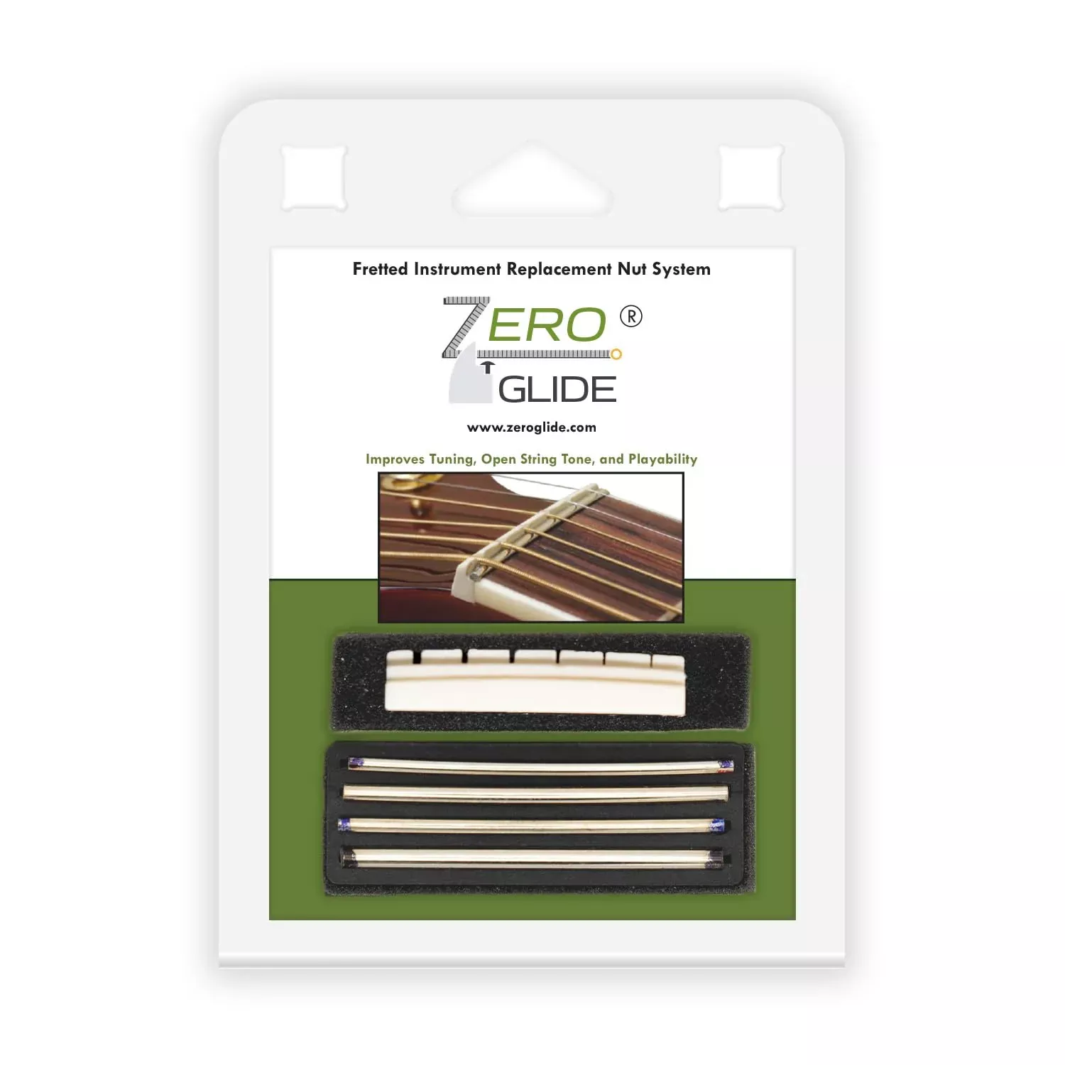 Zero Glide ZS-5 Slotted Replacement Nut for Guitars (Common on Taylor)