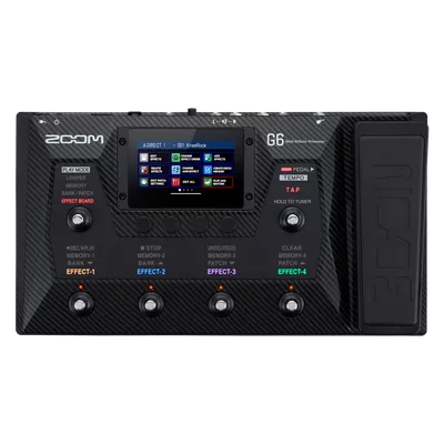 ZOOM G6 Multi-Effects Processor with Expression Pedal