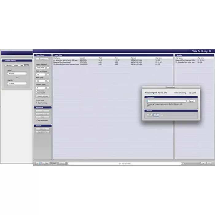 Zynaptiq Time Factory II - Time Processing Batch Processing Application (Mac)