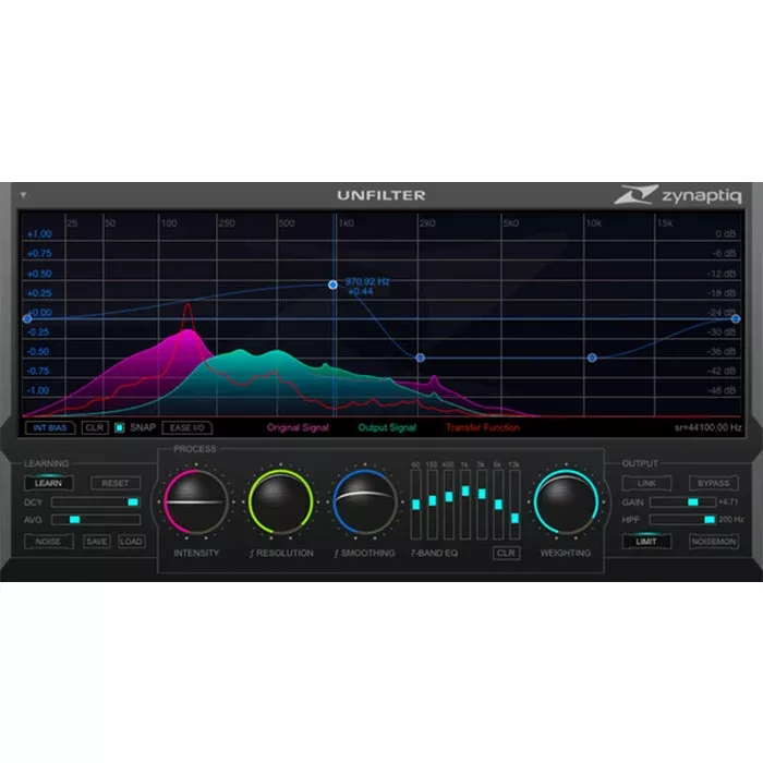 Zynaptiq UF1 Unfilter - Filtering Effect Removal Plugin (VST/AU/AAX/RTAS)